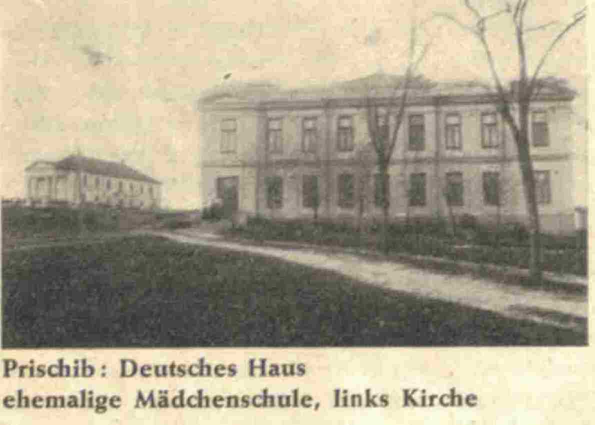 Auffahrt zur Kirche am Deutschen Haus. Prischib, 1926.